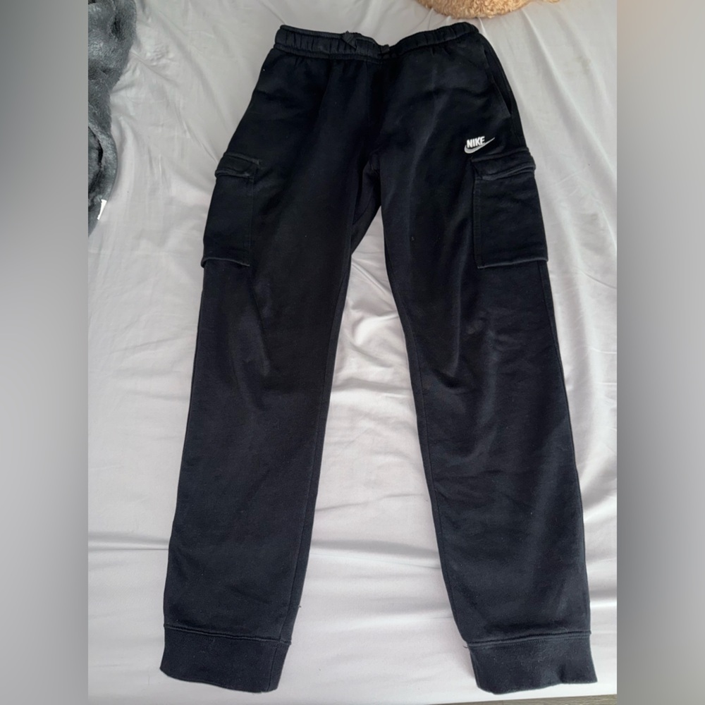 Kids Nike Black Cargo Sweatpants